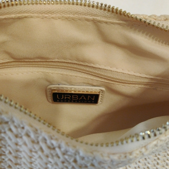 Urban Expressions Cream Knit Hobo Bag - Picture 4 of 8